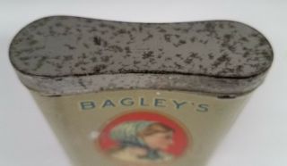 Vintage Advertising Bagley ' s Old Colony Mixture Tobacco Pocket Tin 306 - V 6