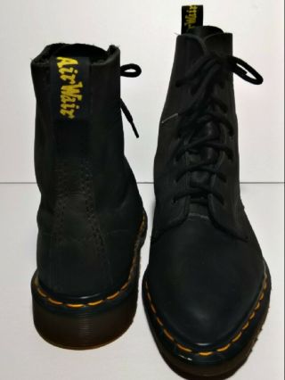 Vintage Dr Martens Boots,  Alix Black 7 Eye Made In England Uk Size 5/ Us Size 7