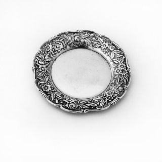 Repousse Butter Pat Sterling Silver S Kirk And Son