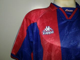 Vintage 1995 1996 1997 Barcelona KAPPA Jersey Size Large Lionel Messi La Liga 2