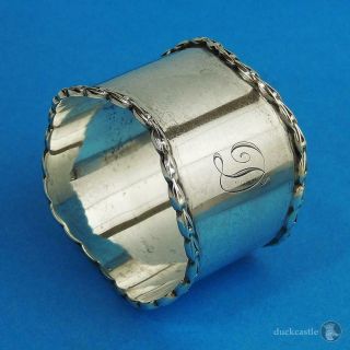 George V Sterling Silver Napkin Ring Birmingham 1916 E S Barnsley & Co