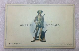 Vintage World War 2 Postal Savings War Bond Book with 10 Cent Stamps 2