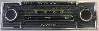 Porsche Mercedes Vintage Becker Mexico Am/fm Cassette Radio