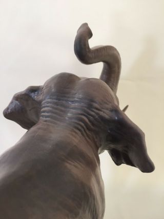 Hagen - Renaker Vintage DW Ceramic Elephant Figurine ' Rajah ',  Near w Label 7