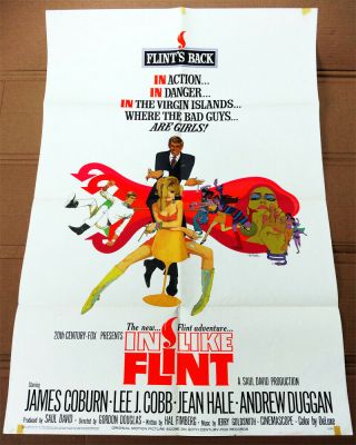 In Like Flint (1967 Film) - Vintage Movie Film Poster Full Size