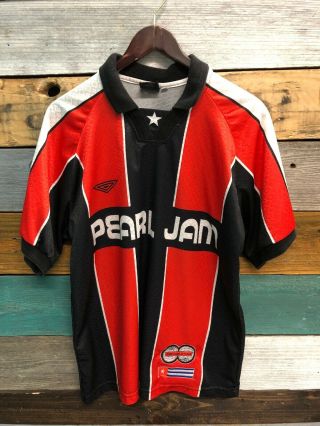 Pearl jam t shirt Size XLarge 1998 world tour soccer Jersey 2