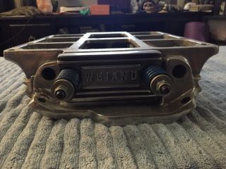 Vintage Weiand 6 - 71 / 8 - 71 Blower Intake Manifold SBC Small Block Chevy 3