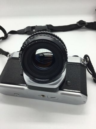 Vintage Asahi Pentax K1000 35mm Film Camera & SMC Pentax - A 50mm 1:1.  7 Lens 8