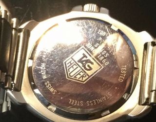 Vintage Tag Heuer Professional 200m Quartz Swiss Made watch 374.  513 36.  5 Mm 10