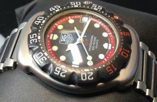 Vintage Tag Heuer Professional 200m Quartz Swiss Made watch 374.  513 36.  5 Mm 3