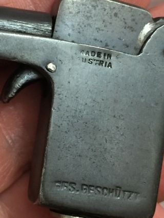 Vintage Miniature Tommy Gun Pocket Lighter Made In Austria - Just Like R.  K. 10