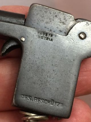 Vintage Miniature Tommy Gun Pocket Lighter Made In Austria - Just Like R.  K. 2