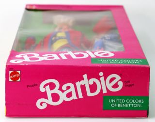 United Colors of Benetton Barbie Doll 9404 NRFB 1990 Mattel,  Inc.  3, 6