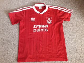 1987/1988 Liverpool Junior Medium Adidas Vintage Home Shirt