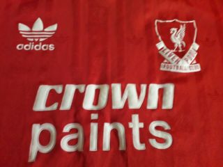 1987/1988 LIVERPOOL Junior Medium Adidas Vintage Home Shirt 2