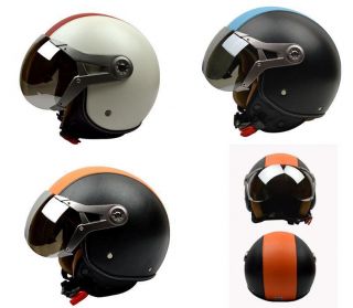 Hot Motorcycle Helmet Retro 3/4 Helmet Vintage Scooter Open Face Helmet Moto