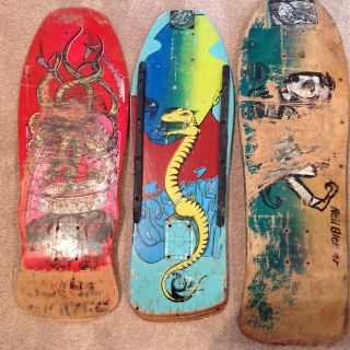 Vintage Neil Blender,  Chris Miller,  Bill Taco Skateboard