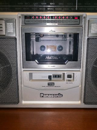 Panasonic RX - 5280 AM/FM/Stereo Cassette Player Radio 80 - s Boombox - Vintage 2