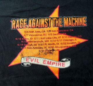 Vintage Rage Against The Machine Evil Empire 1996 Men 