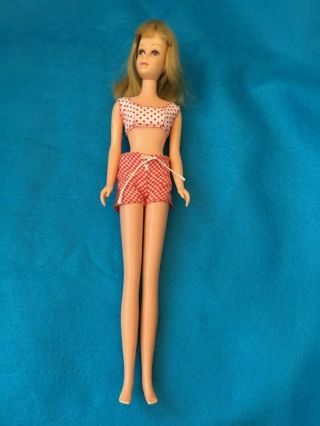 Vintage Francie Doll 1965 Straight Leg Blonde 1140,  Stunning Orig / Suit