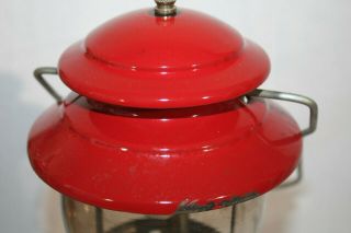 Vintage RED Coleman 200A Gas Camp Lantern w/ Box,  9 /65, 4