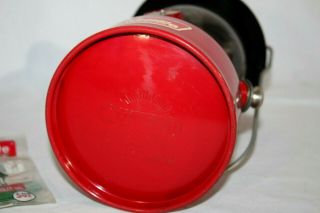 Vintage RED Coleman 200A Gas Camp Lantern w/ Box,  9 /65, 6