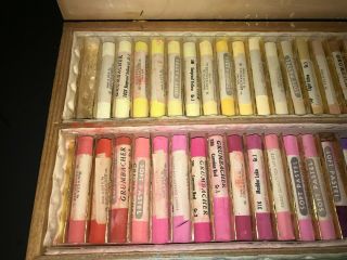 Vintage GRUMBACHER Finest Soft Pastels for Artists Set No 78 with 90 Colors (89) 3