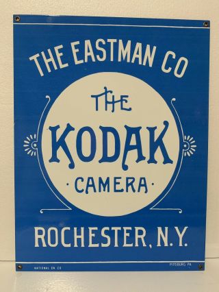 Kodak Camera 18 Inch Vintage Style Porcelain Sign