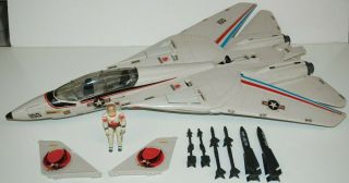 Gi Joe Cobra Vintage 1983 Skystriker Xp - 14f Jet Plane Loose,  Ace No Parachutes