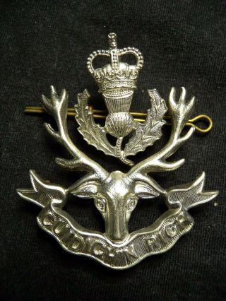 Seaforth Highlanders Of Canada Post Ww Ii Cap Badge Cuidich 