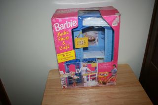 Vintage 1998 Barbie Doll Bake Shop And Cafe Playset - Nib