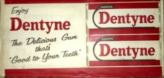 Vintage Dentyne Gum 20 5c Packs " Adams Gum "