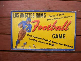 RARE 1940 ' s LOS ANGELES RAMS Football Card Board Game Zondine Co Hollywood 1948 2