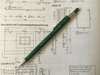 Vintage Mechanical Pencil A.  W.  Faber Castell Tk 9505 : 5h : 0.  5 Mm : Germany