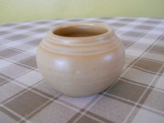 School Of Mines Small Arts & Crafts Pot,  Und North Dakota Vintage