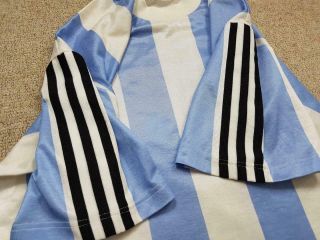 1988 ARGENTINA ADIDAS HOME FOOTBALL SHIRT to Celebrate 1978 Medium Vintage Retro 4