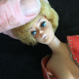 P - Vintage 60 ' s Mattel International BARBIE Blonde Bubble Cut 850 Japan 8