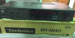 Technics Sh - Av40 Av Surround Processor 1987 Rare Vintage