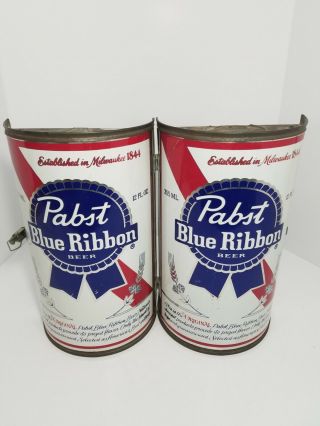 Pabst Blue Ribbon Beer Big Metal Beer Can.  Vintage.  Man cave.  14 