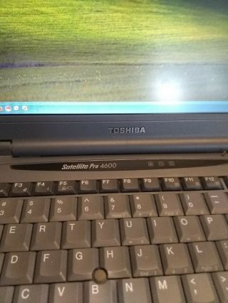 Vintage Toshiba Satellite 4600 Laptop,  Windows XP,  256 MB Ram,  great 3