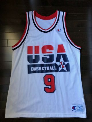 Michael Jordan Jersey Vintage Champion Dream Team Usa Size 44 Olympics
