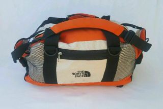 Vintage The North Face Canvas Duffel Bag & Backpack Travel Carry - On Weekend Bag
