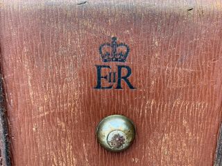Rare Vintage Leather Gladstone Bag Stamped ER with keys 2 available 7