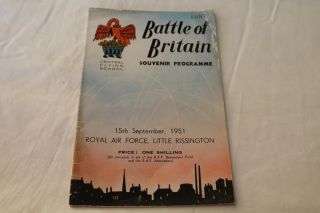 Ww2 British Raf Battle Of Britain Souvenir Programme Reference Book