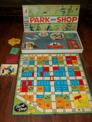 Vintage Park And Shop Milton Bradley Board Games