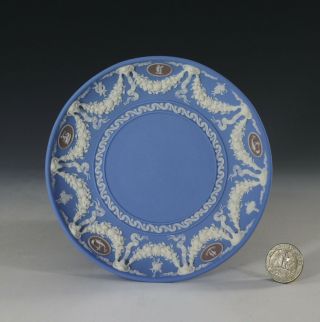 Extremely Rare Early 19th Century Wedgwood (only) Three Color Jasperware Saucer.