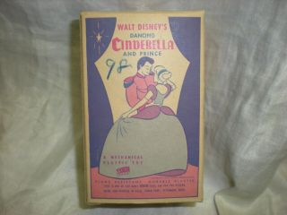 Dancing Cinderella & Prince Wind - Up Irwin Vintage 1950s Mib Disney Snow White