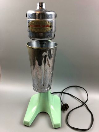 Vintage Hamilton Beach Milkshake Mixer Model 25 Jadite Green -