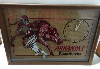 Vintage Arkansas Razorbacks 1981 Clock