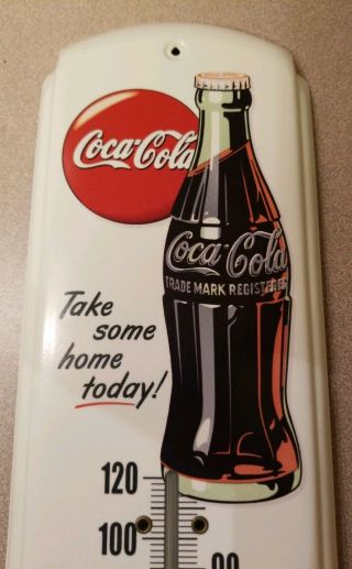 VINTAGE DRINK COCA COLA THERMOMETER GENERAL/STORE ADVERTISING SIGN 2